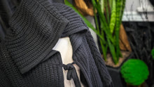 Load image into Gallery viewer, Killstar Black Sweater Knit Oversize Hood Cape Shawl O/S
