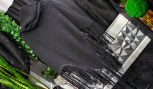 Load image into Gallery viewer, Killstar Black Sweater Knit Oversize Hood Cape Shawl O/S
