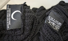 Load image into Gallery viewer, Killstar Black Sweater Knit Oversize Hood Cape Shawl O/S
