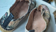 Load image into Gallery viewer, Ateliers Floral Rope Espadrilles Jute Sole Shoes sz38(7)
