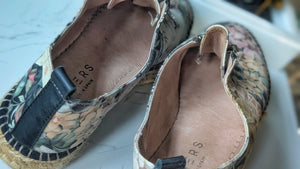 Ateliers Floral Rope Espadrilles Jute Sole Shoes sz38(7)