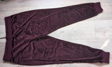 Load image into Gallery viewer, Calvin Klein Deep Purple Velour Lounge Pants XL
