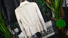 Load image into Gallery viewer, Meg &amp; Margot Tan Faux Suede Asymmetrical Jacket MD
