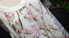 Load image into Gallery viewer, Fashion Family Cherry Blossom Sheer Glowy Tunic Tank Top 2XL
