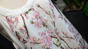 Fashion Family Cherry Blossom Sheer Glowy Tunic Tank Top 2XL
