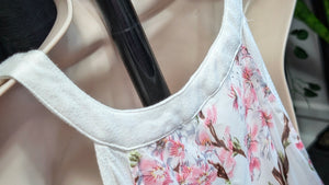 Fashion Family Cherry Blossom Sheer Glowy Tunic Tank Top 2XL