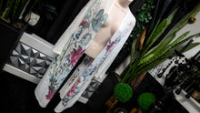 Load image into Gallery viewer, Eclipse Sheer Mesh Floral Cottagecore Cardigan LG
