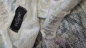Eclipse Sheer Mesh Floral Cottagecore Cardigan LG