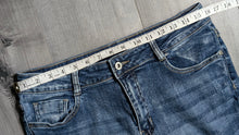 Load image into Gallery viewer, Alison Sheri Rhinestone Embellished Denim Jeans LG
