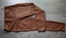 Load image into Gallery viewer, Signature Reitmans Brown Faux Leather Pants Sz14
