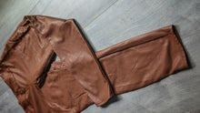Load image into Gallery viewer, Signature Reitmans Brown Faux Leather Pants Sz14
