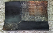 Load image into Gallery viewer, Crocodile Print Wood Table Tray
