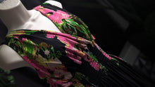 Load image into Gallery viewer, Candy Couture Black Floral Flowy Dress 2X
