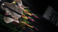 Load image into Gallery viewer, Candy Couture Black Floral Flowy Dress 2X
