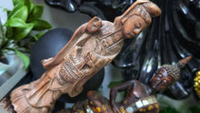 Load image into Gallery viewer, Geisha Buddha Hand Carved Wood &amp; Resin Intricate Decorative Statues 2pcs

