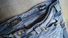 Load image into Gallery viewer, Silver 925 Women&#39;s Suki Mid Baby Boot Denim Acid Wash Jeans 36/33
