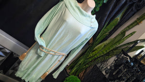 Candie's Mint Green Lace Accent Cowl Neck Sweater XL