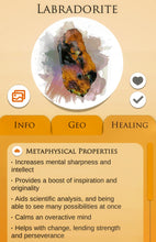Load image into Gallery viewer, 3&quot; Labradorite Flash Palmstone
