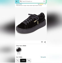 Load image into Gallery viewer, Women&#39;s Puma Creeper Velvet FENTY EDITION RIHANNA Shoes Sneakers sz9.5
