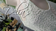 Load image into Gallery viewer, Delia&#39;s Mint Lace Coquette Sheer Mini Dress MD
