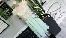 Load image into Gallery viewer, Delia&#39;s Mint Lace Coquette Sheer Mini Dress MD
