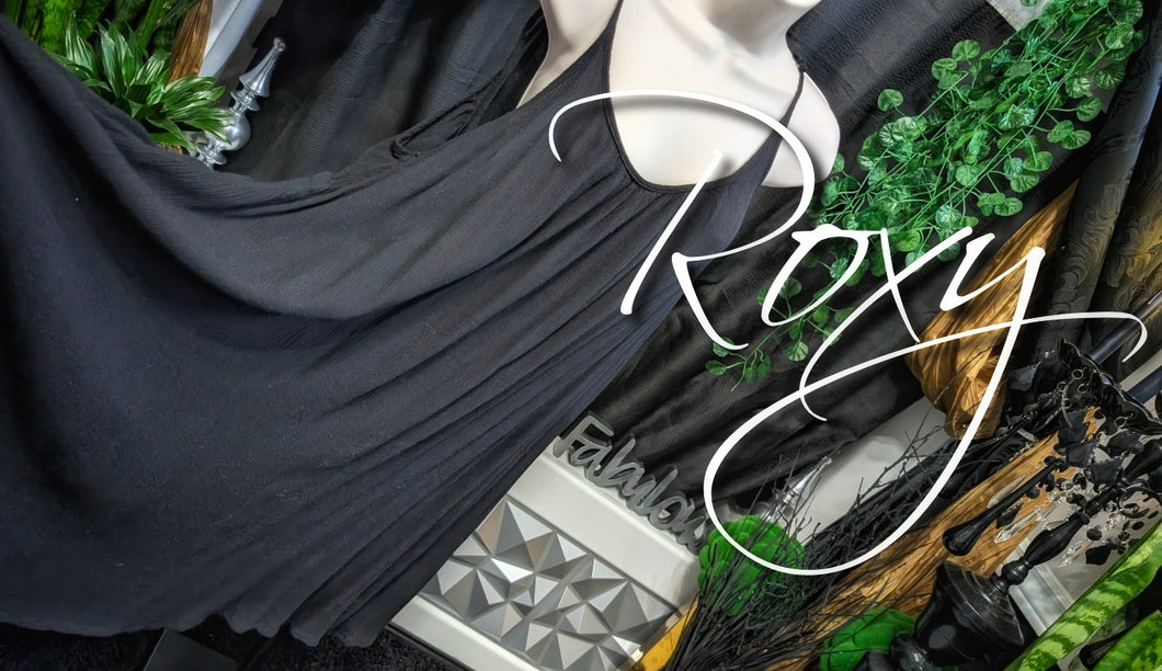Roxy Black Strappy Dress Cover Up XL