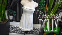 Load image into Gallery viewer, Princess Polly White Linen Boho Mini Dress sz2
