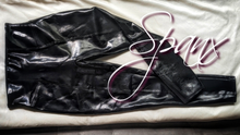 Load image into Gallery viewer, Spanx Black Patent Leather Leggings SM-MD
