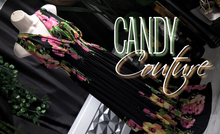 Load image into Gallery viewer, Candy Couture Black Floral Flowy Dress 2X
