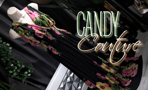 Candy Couture Black Floral Flowy Dress 2X