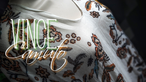 Vince Camuto Viscose Floral Sheer Cover Up Shawl Poncho O/S
