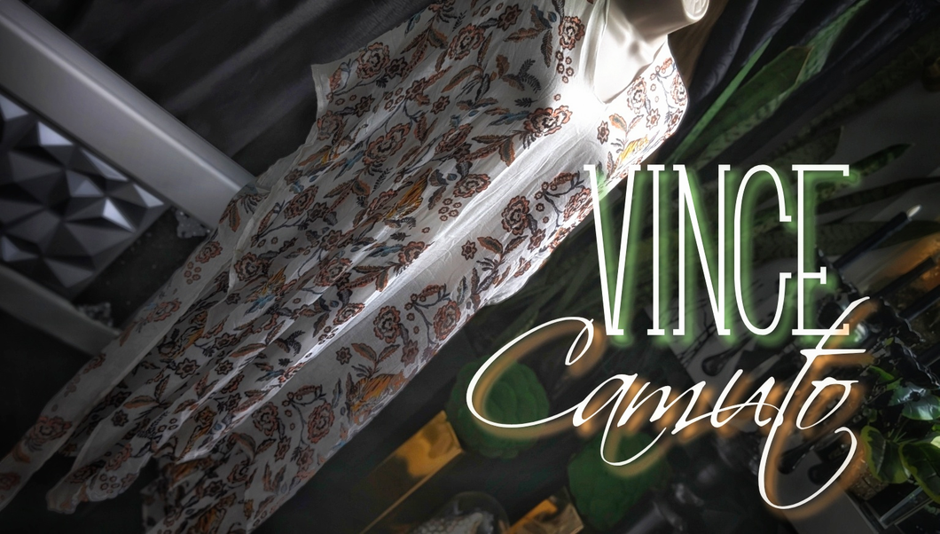 Vince Camuto Viscose Floral Sheer Cover Up Shawl Poncho O/S
