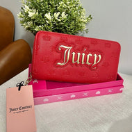 Juicy Couture Lipstick Red Embossed Wallet NWT