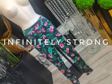 Load image into Gallery viewer, Infinitely Strong Tropical Floral Yoga Atheltic Leggings LG
