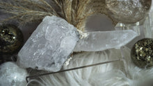 Load image into Gallery viewer, 6&quot; Snow Quartz Druzy Crystal Cluster
