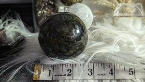 2.5" Labradorite Flash Sphere with Stand