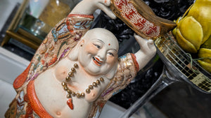 Hand Painted Ceramic Buddha & Lotus Flower Lot