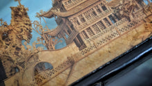 Load image into Gallery viewer, Vintage Handmade Asian Cork &amp; Crane Art 3pcs
