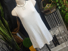 Load image into Gallery viewer, Candie&#39;s Victorian Ivory White Ribbed Knit Lace Tank Top LG
