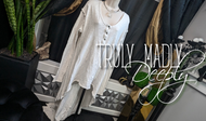 Truly Madly Deeply Ivory White Coat Tail Top SM-MD