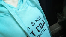 Load image into Gallery viewer, East Coast Lifestyle Teal Aqua Oversize Hoodie 2XL
