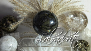2.5" Labradorite Flash Sphere with Stand