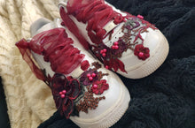 Load image into Gallery viewer, Custom Lace Accent Nike Women Air Force 1 Shoes Sneakers sz9.5
