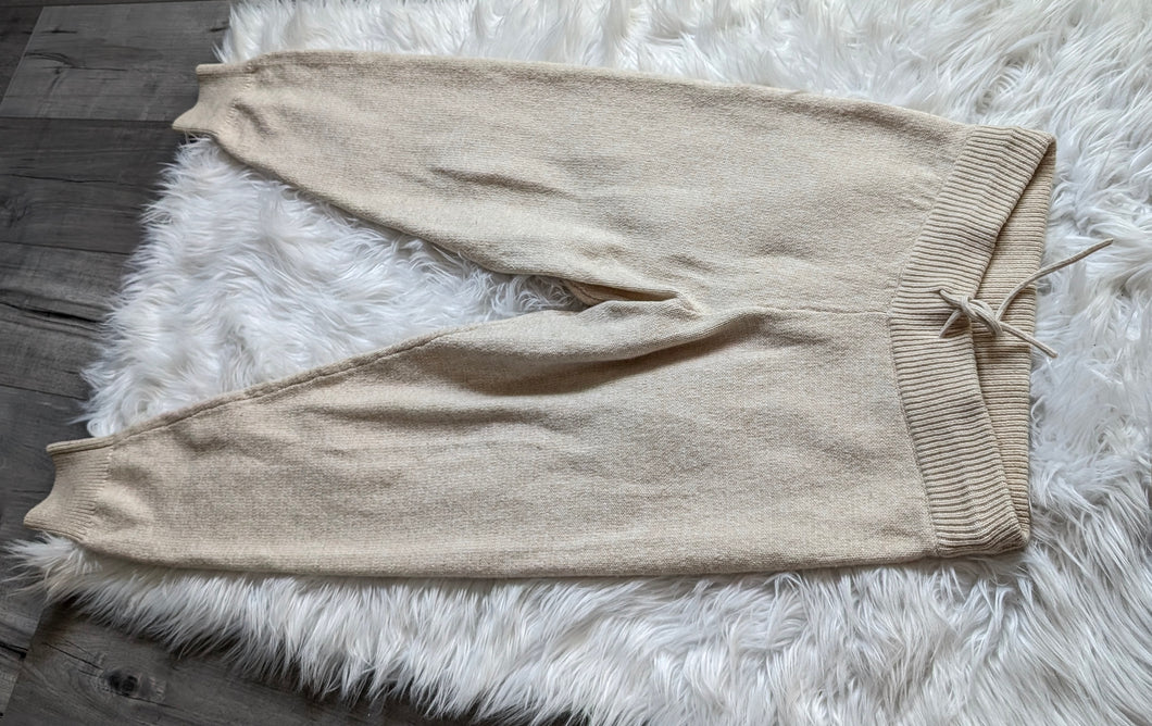 H&M Tan Sweater Knit Pants MD-LG