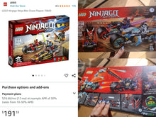 Load image into Gallery viewer, Lego Ninjago &quot;Ninja Bike Chase&quot; (70600) NIB
