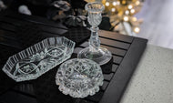 Glass Vintage Antique Decorative Lot 3pcs