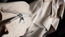 Load image into Gallery viewer, Haute Monde Tan Faux Suede Moto Jacket MD
