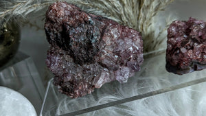 Dyed Amethyst Crystal Clusters 2pcs