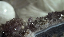 Load image into Gallery viewer, 6&quot; Rare Druzy &amp; Black Amethyst Crystal Cluster
