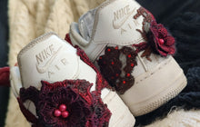 Load image into Gallery viewer, Custom Lace Accent Nike Women Air Force 1 Shoes Sneakers sz9.5
